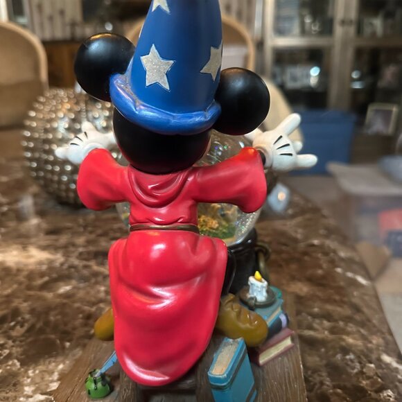 Disney Fantasia Sorcerer Mickey Snow Globe – Musical & Light-Up Collectible - Picture 3 of 5